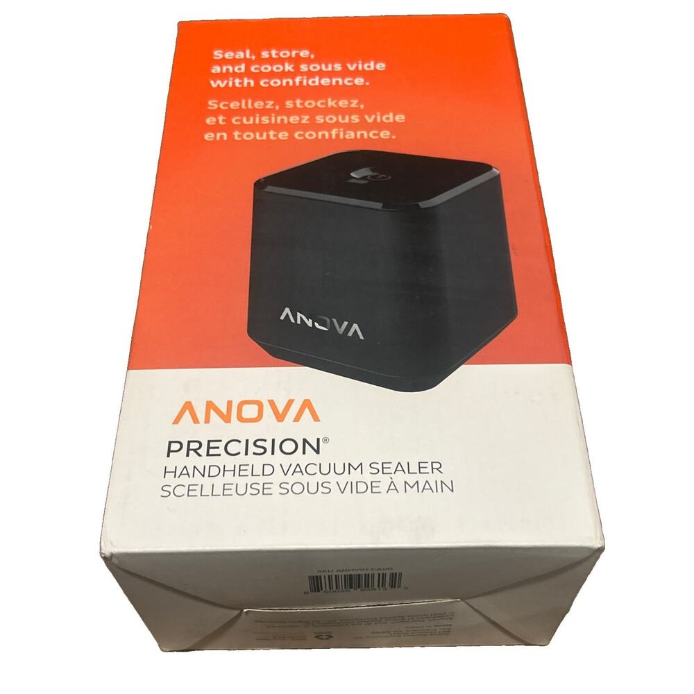 New Anova Culinary Precision Port Handheld Vacuum Sealer Black With 10 Bags